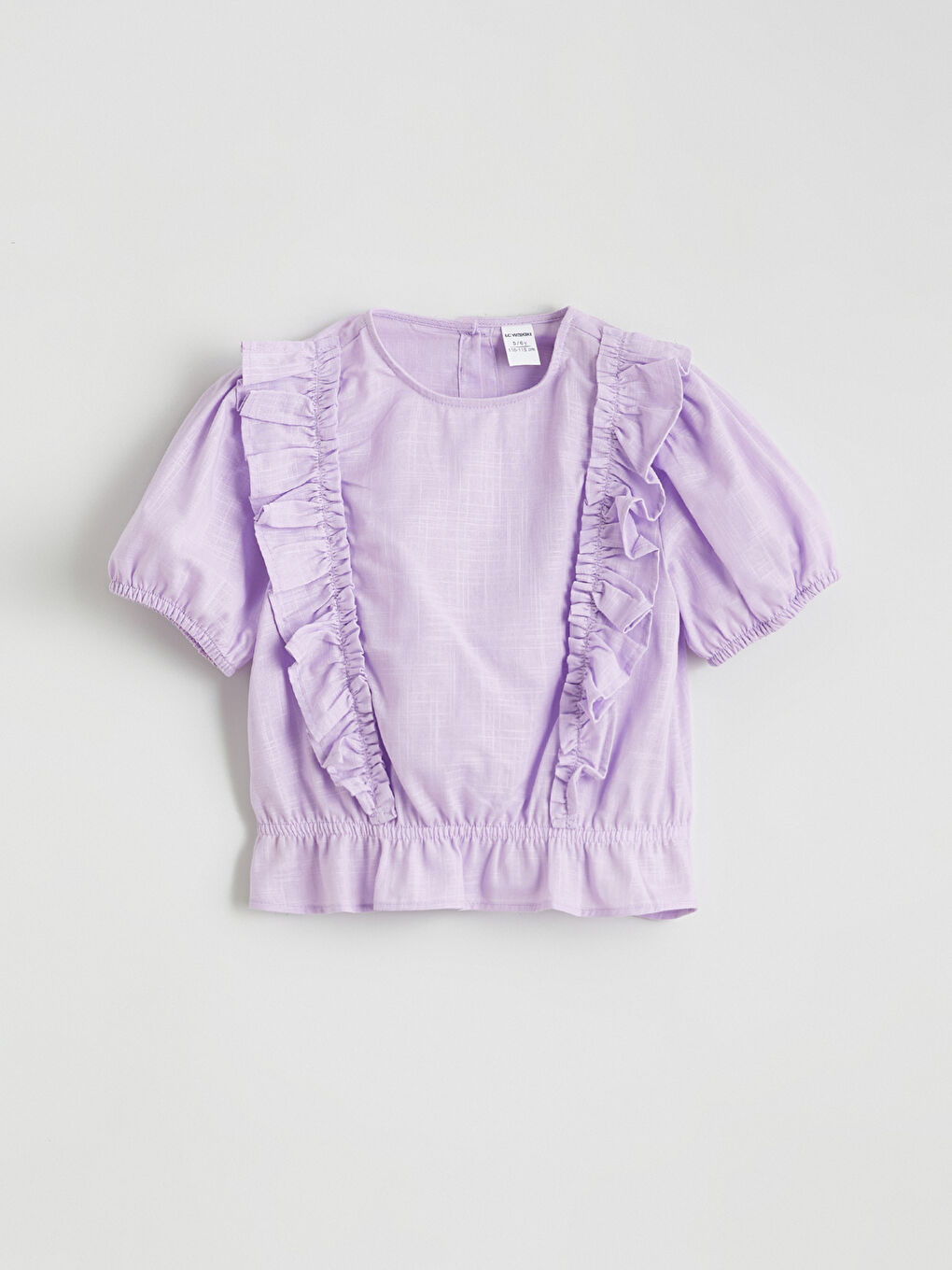 Floral Ruffle Blouse and Shorts Set for Girls-1