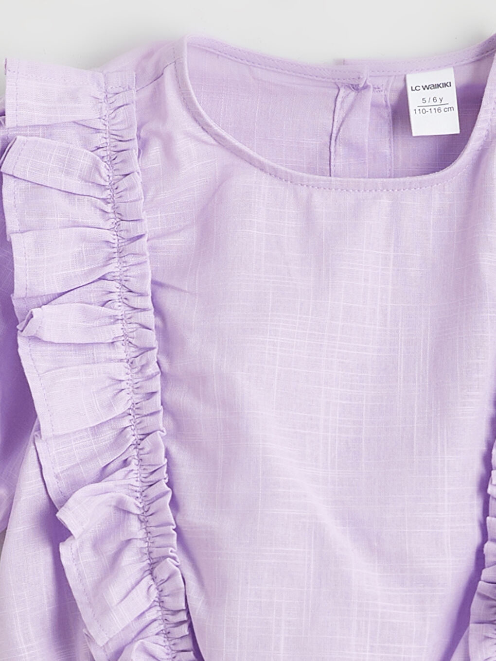 Floral Ruffle Blouse and Shorts Set for Girls-2