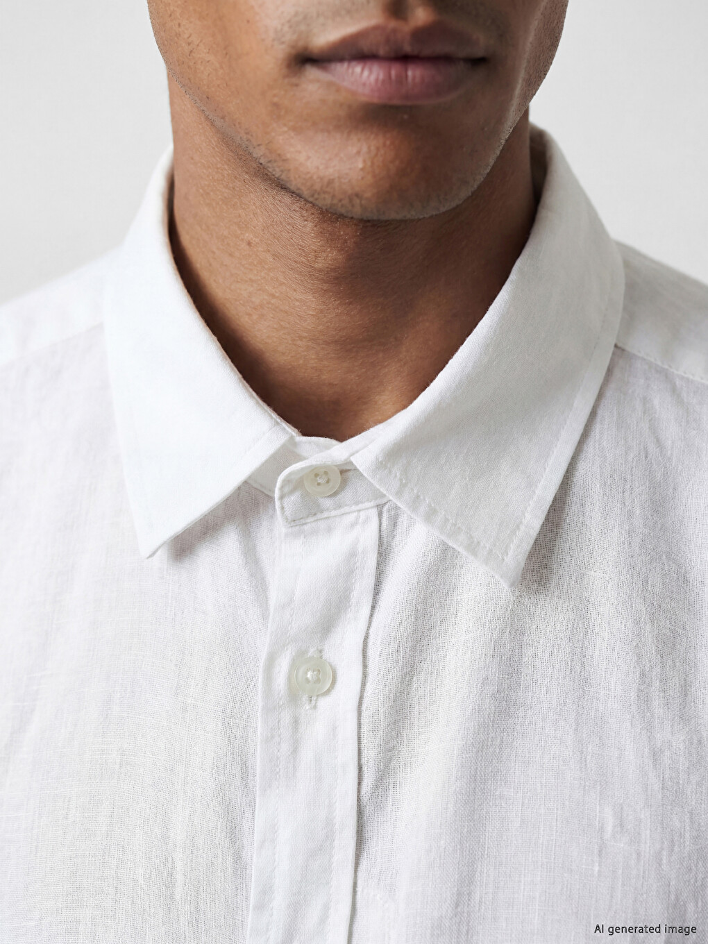 Regular Fit 100% Linen Men's Shirt-2