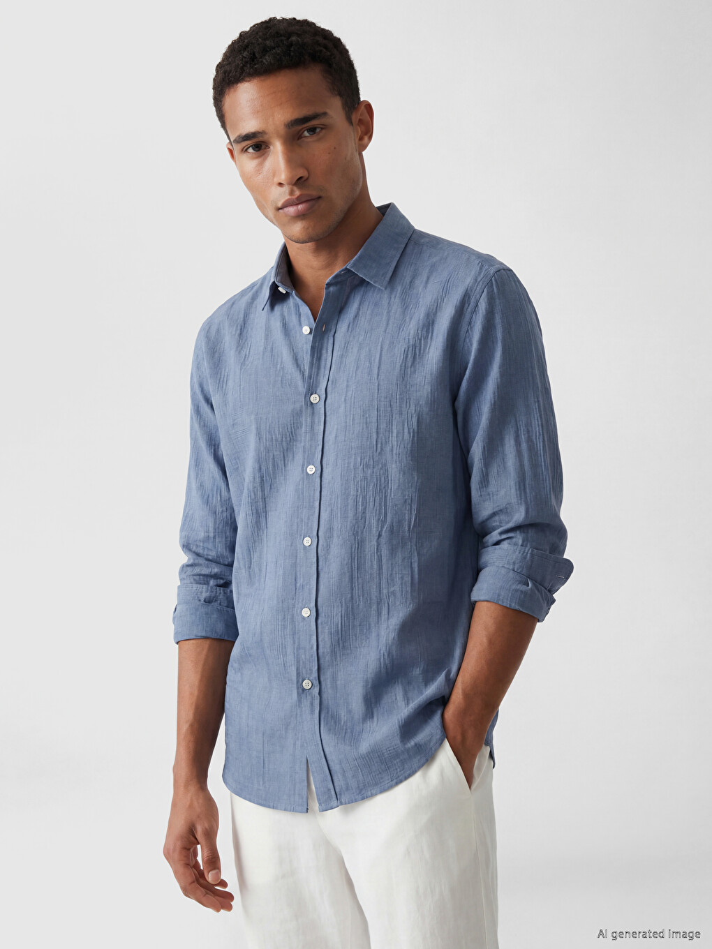Regular Fit %100 Linen Men's Shirt