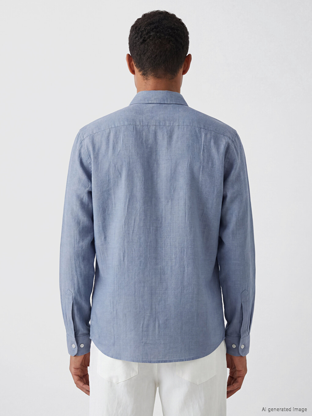 Regular Fit %100 Linen Men's Shirt-3