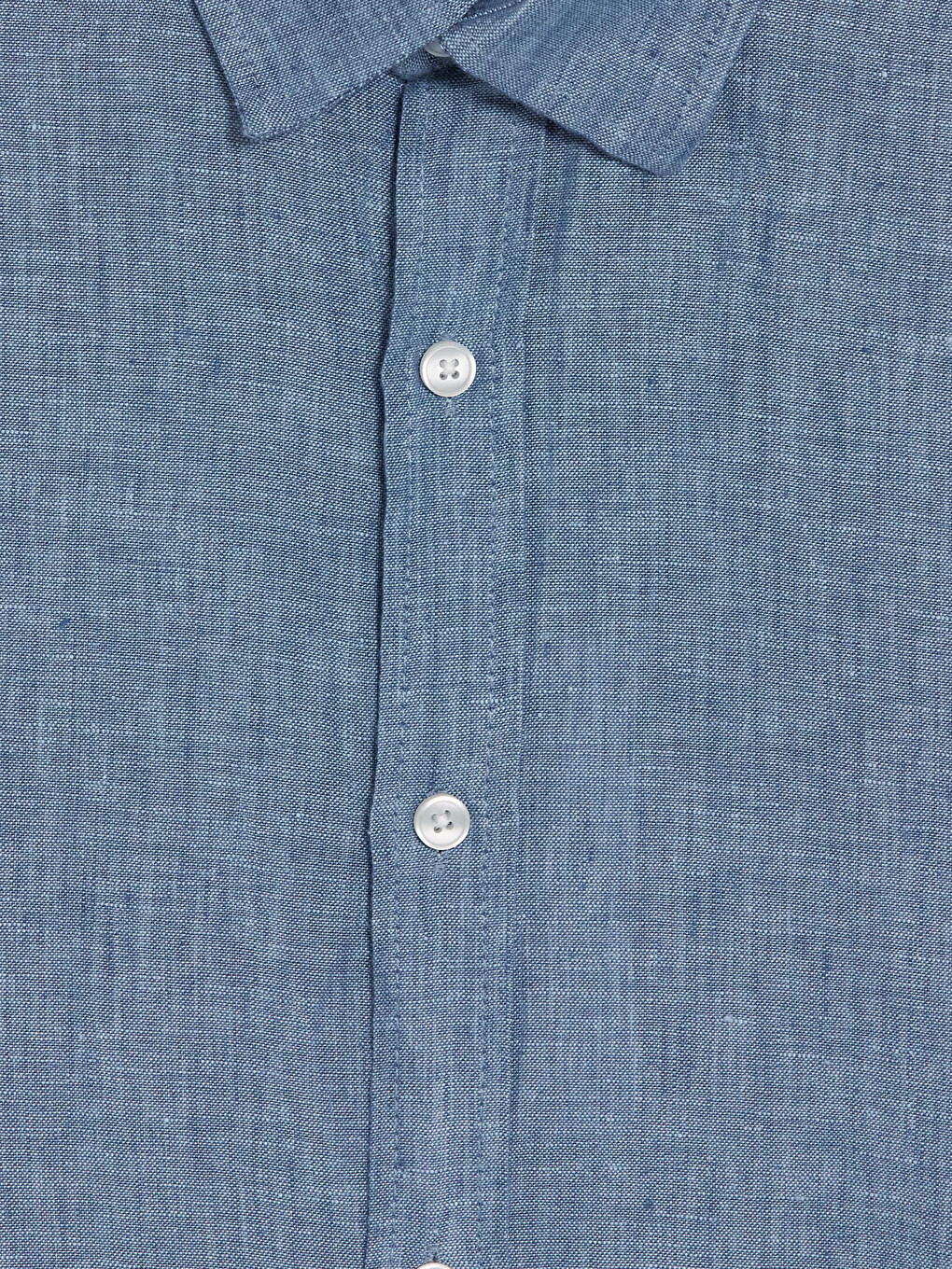 Regular Fit %100 Linen Men's Shirt-5