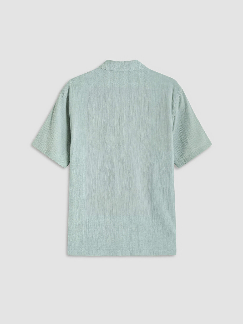 Chemise Homme en Mousseline à Col en Resort Coupe Régulière-5