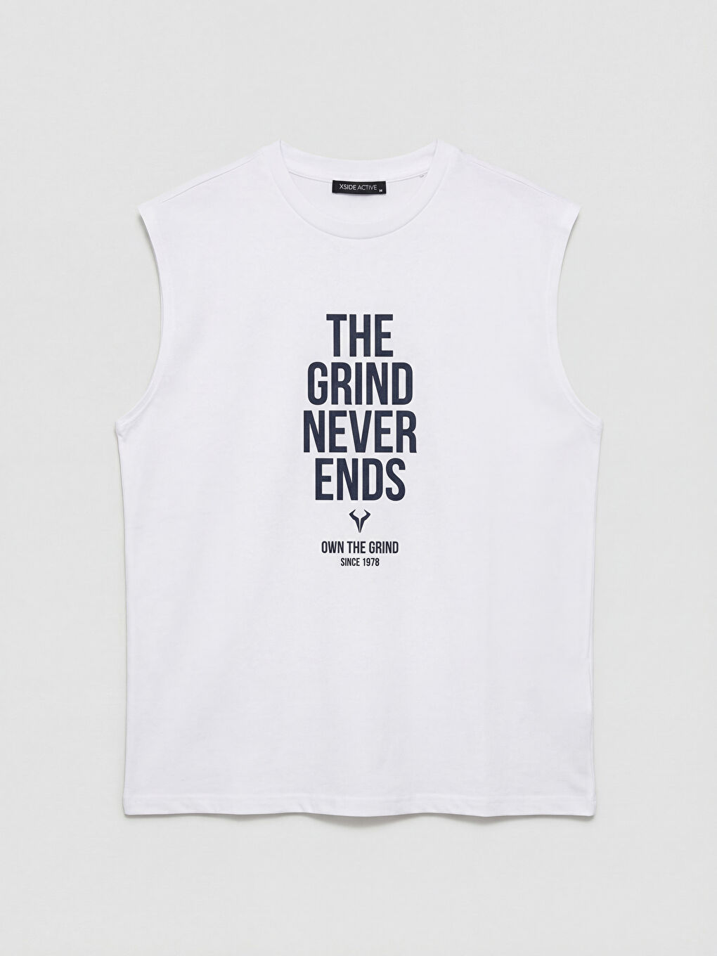 Crew Neck Printed Men's Athletic Tank Top-4