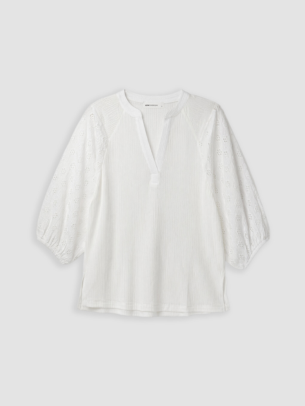 V Neck Embroidered Raglan Sleeve Women's Body