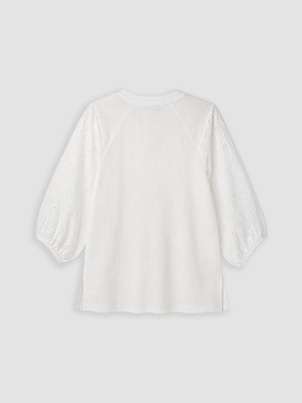 V Neck Embroidered Raglan Sleeve Women's Body-1