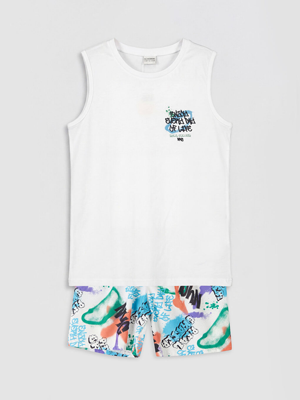 Printed Boys' Swimwear Set-1