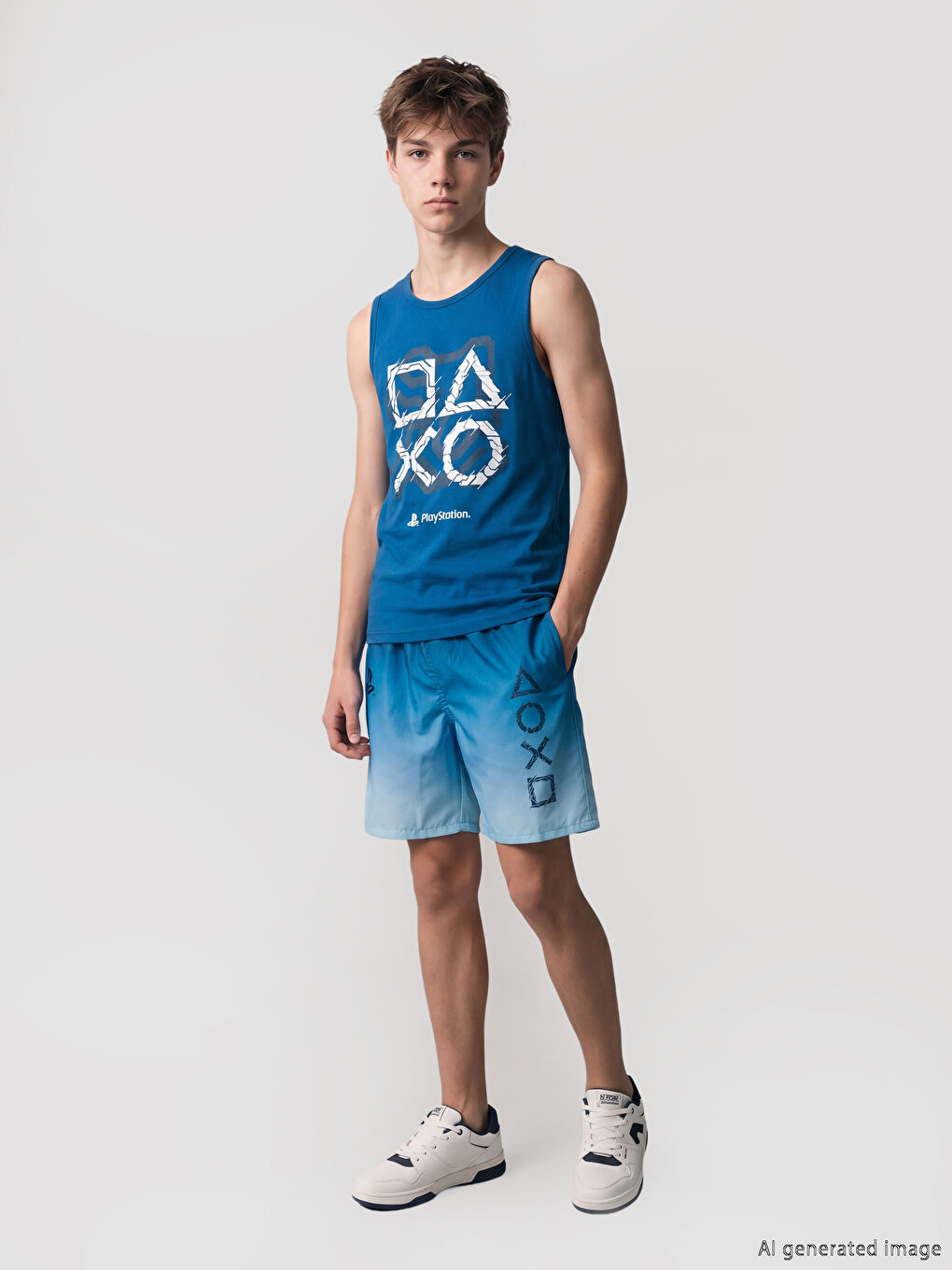 PlayStation Printed Boys' Swimwear Set-1