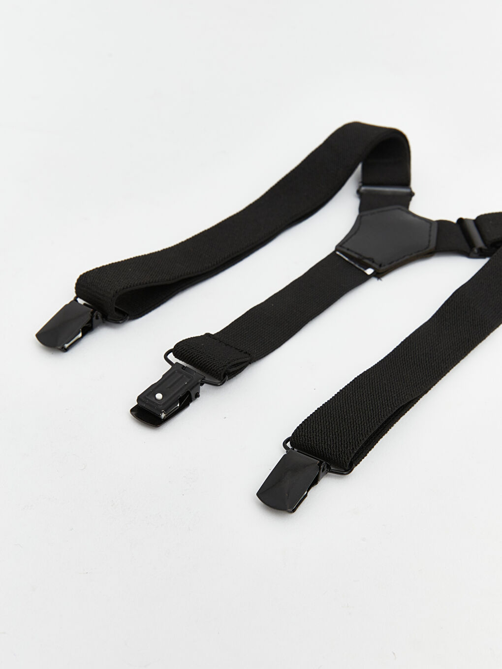 Siyah Erkek Bebek Papyon ve Pantolon Askısı-4