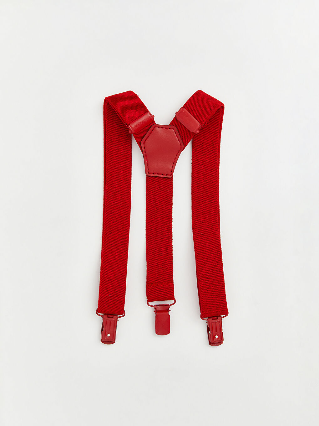 Kırmızı Erkek Bebek Papyon ve Pantolon Askısı-3