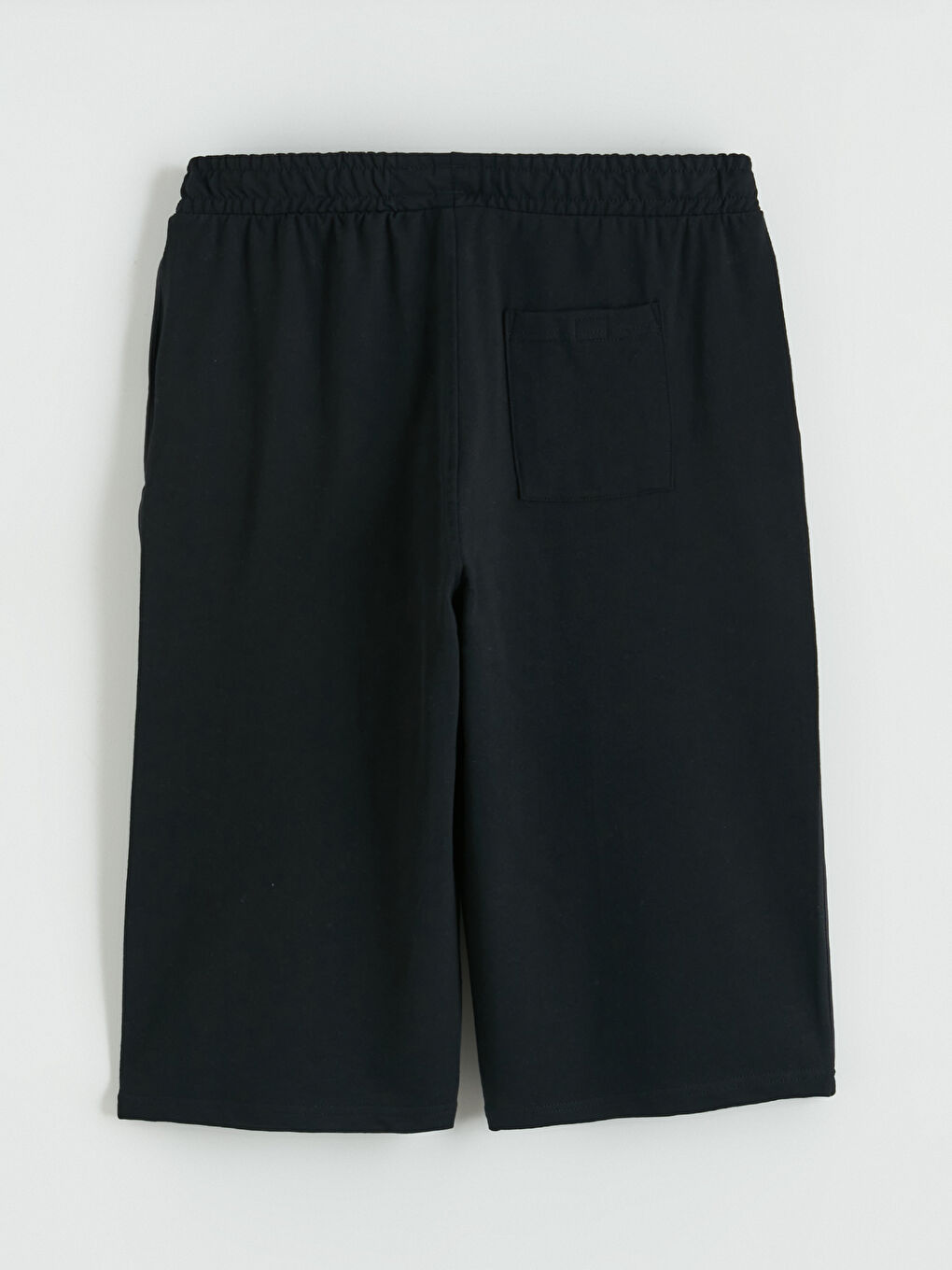 Siyah Standart Kalıp Erkek Şort-6