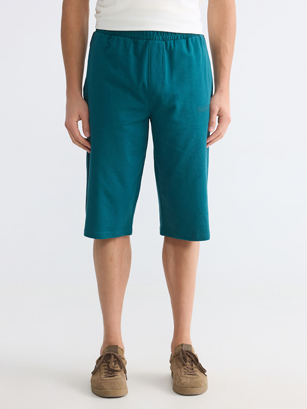 Petrol Regular Fit Erkek Şort-1