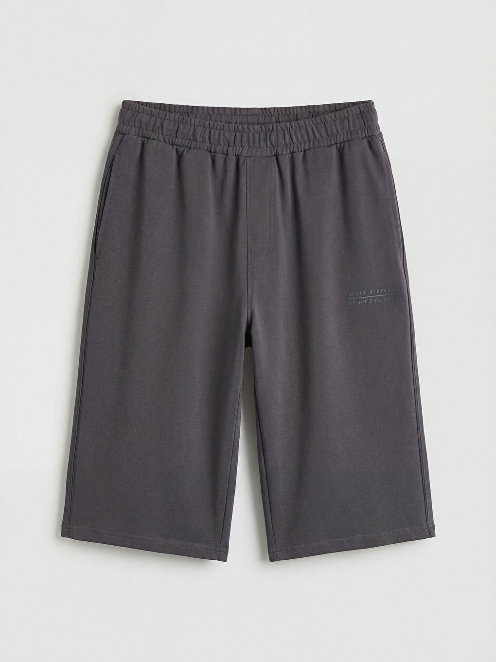 Gri Standart Kalıp Erkek Şort-4