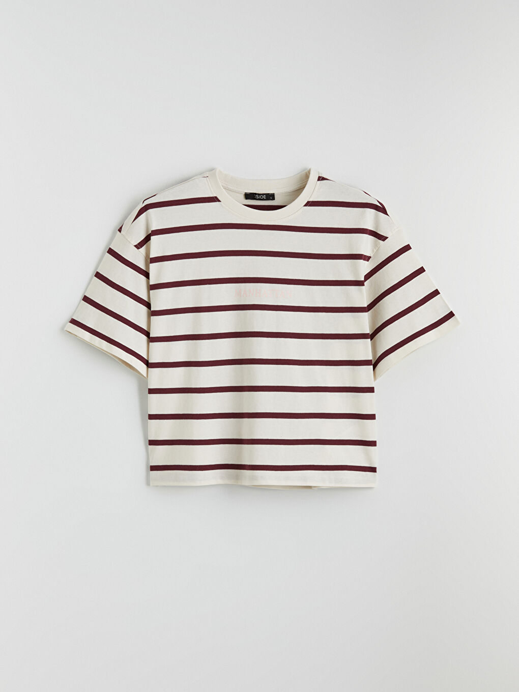 Žena BORDO Majica kratkih rukava-4