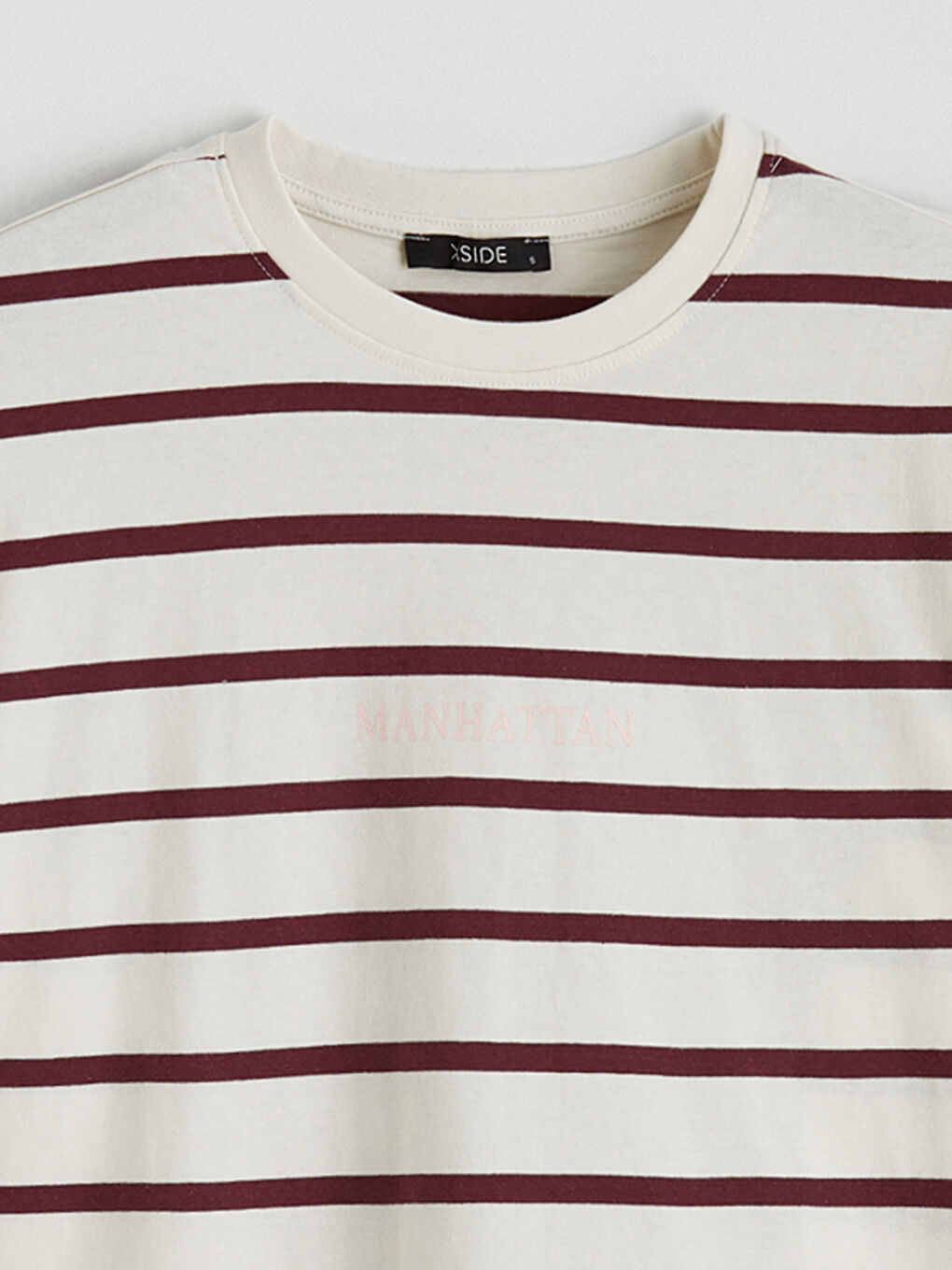 Žena BORDO Majica kratkih rukava-5