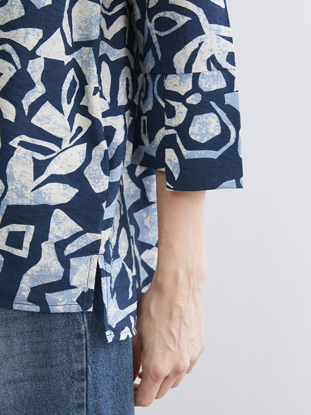 Patterned Women's Shirt-2