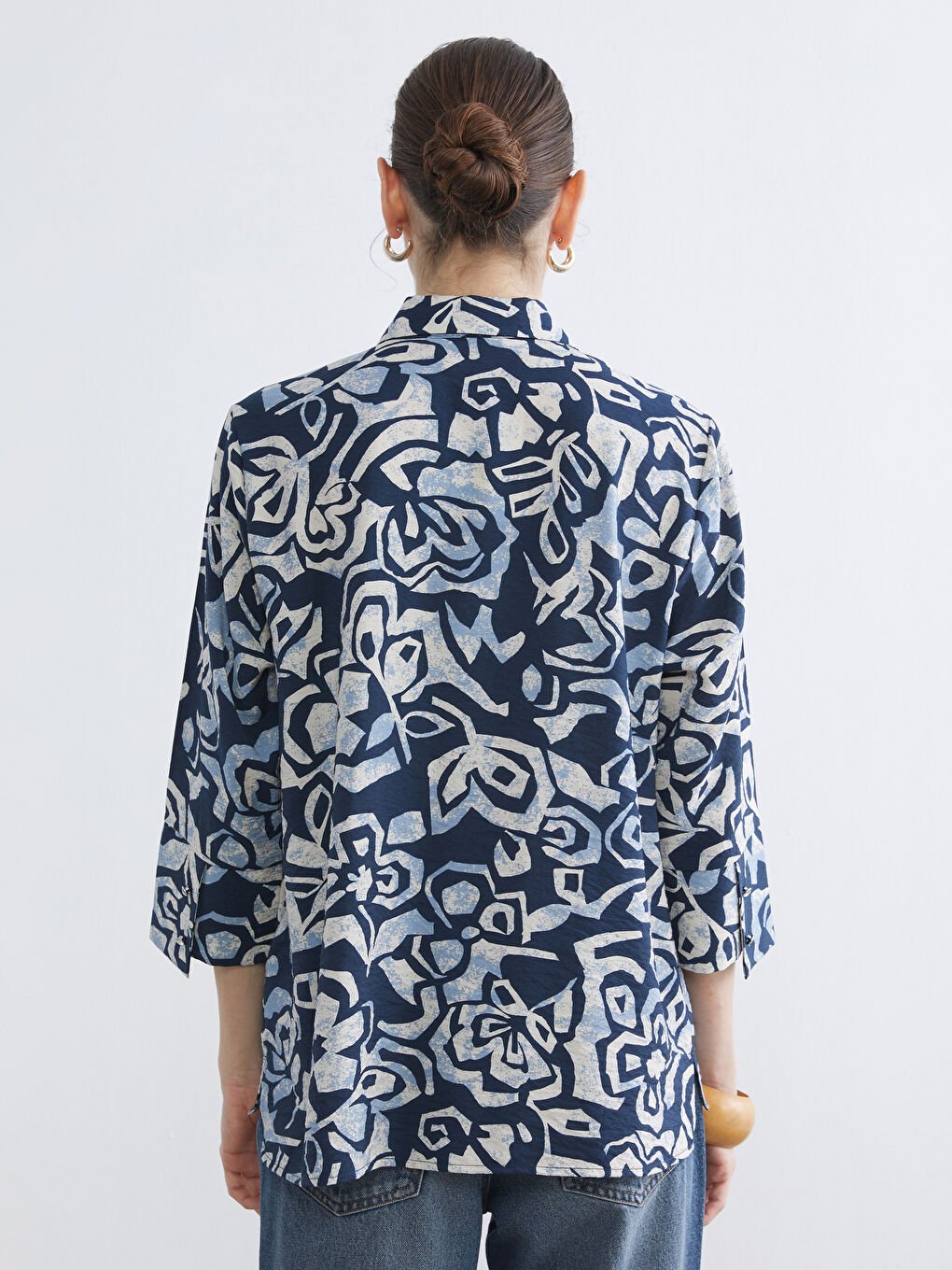 Patterned Women's Shirt-3