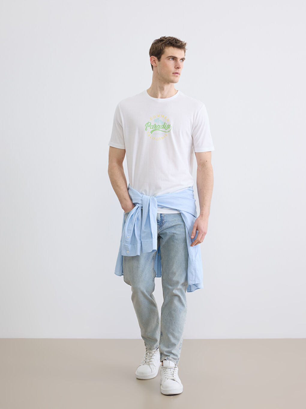 Tricou ALB Bărbat-1