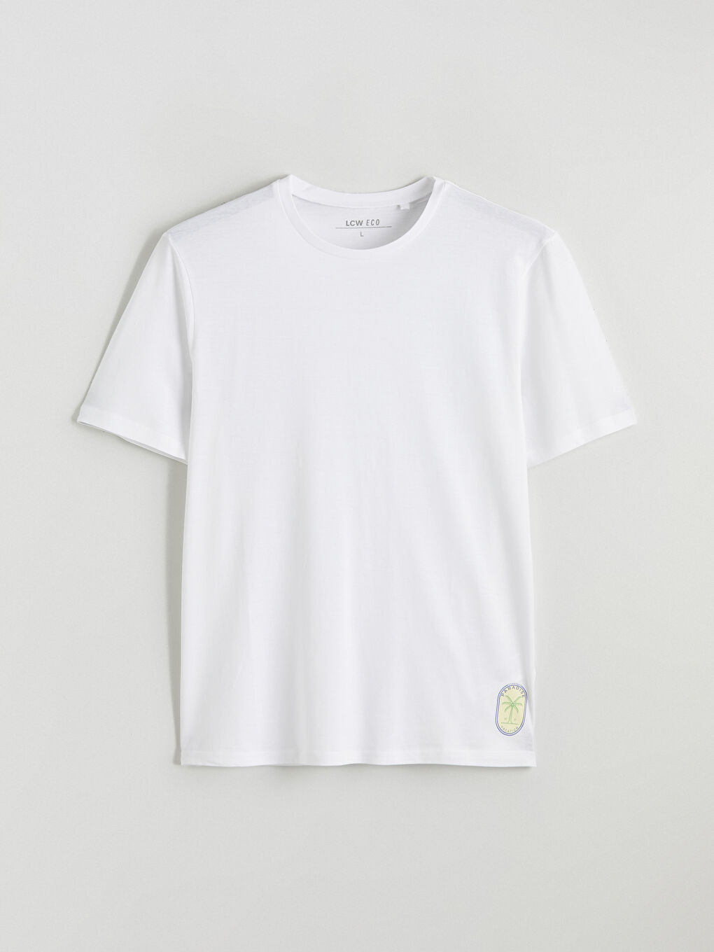 Plus Size Crew Neck Printed Cotton Men's T-Shirt-4