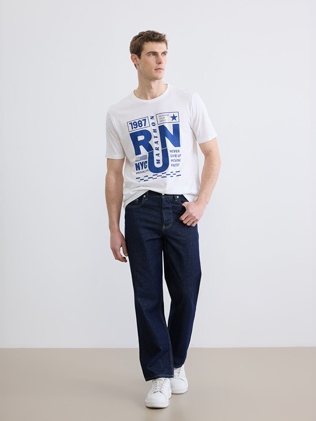 T-shirt BLANC Homme-1