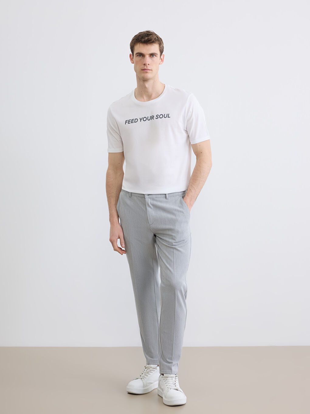 T-shirt BLANC Homme-1