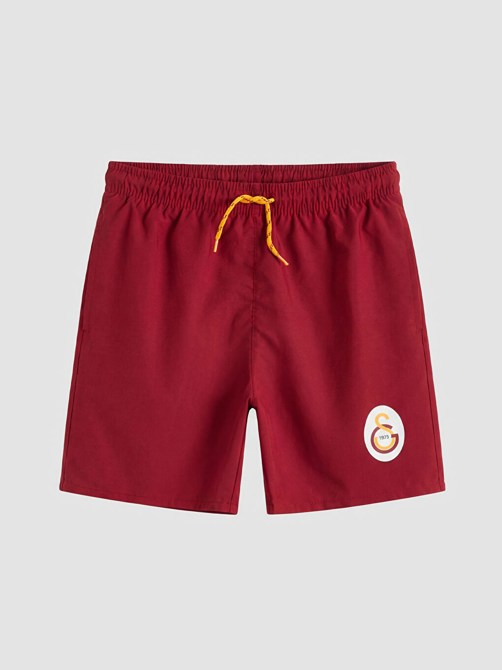 Kırmızı Galatasaray Baskılı Erkek Çocuk Deniz Şortu