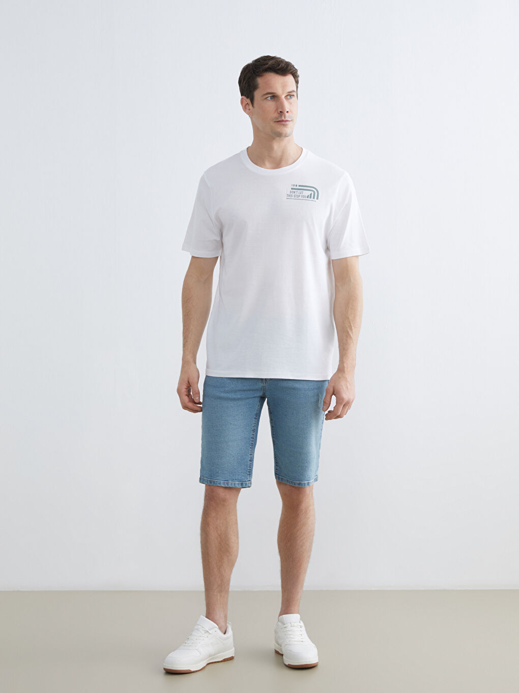 T-shirt BLANC Homme-1