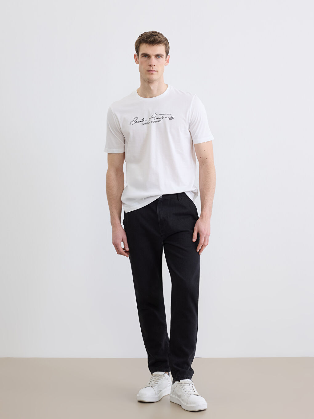 T-shirt BLANC Homme-1