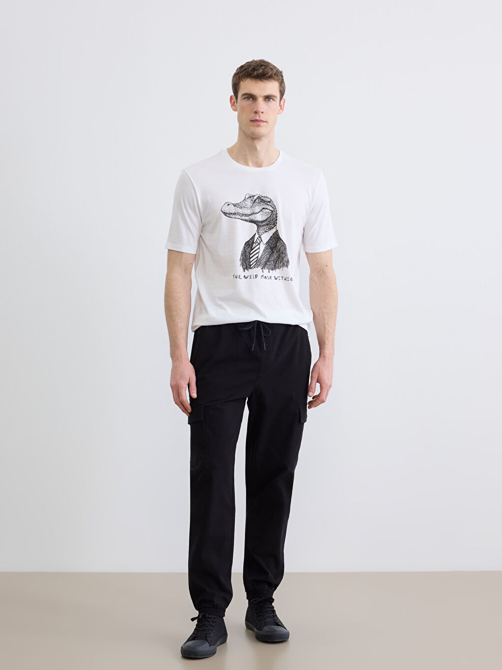 T-shirt BLANC Homme-1