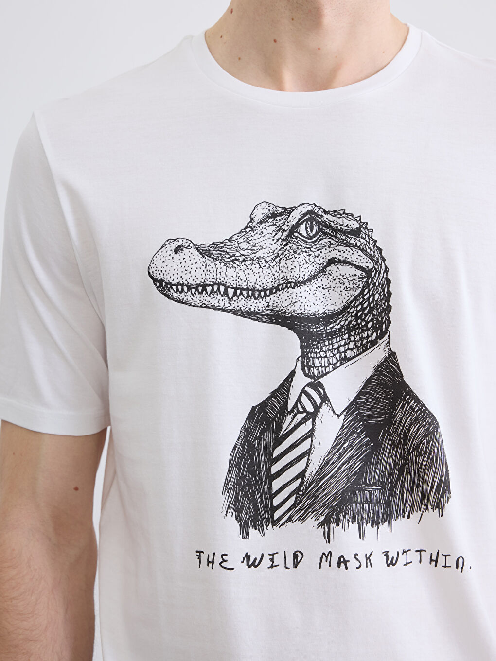 T-shirt BLANC Homme-2