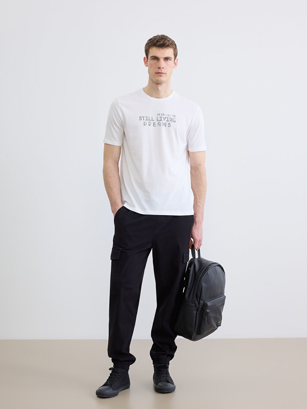 T-shirt BLANC Homme-1