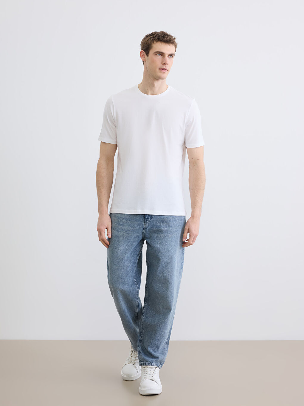 T-shirt BLANC Homme-1