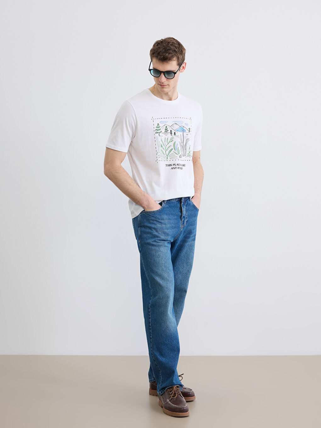 T-shirt BLANC Homme-1