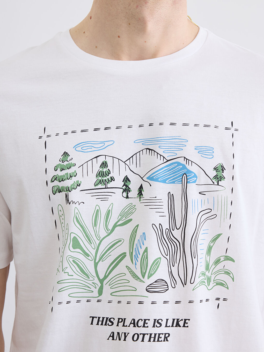 T-shirt BLANC Homme-2