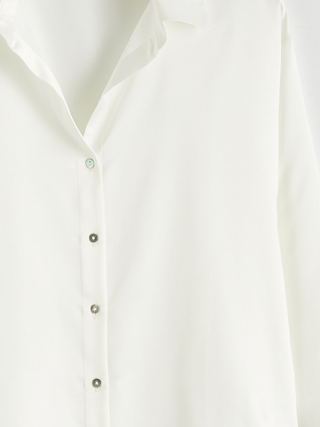 Υπερμεγέθη Σατέν Πουκάμισο για Γυναίκες-5