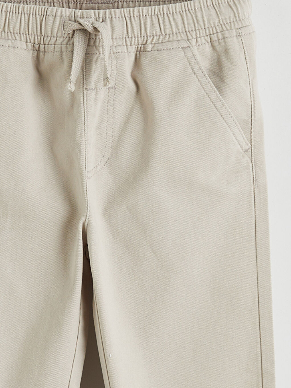 Gri Erkek Çocuk Tişörtlü Gabardin Gömlek ve Pantolon-2