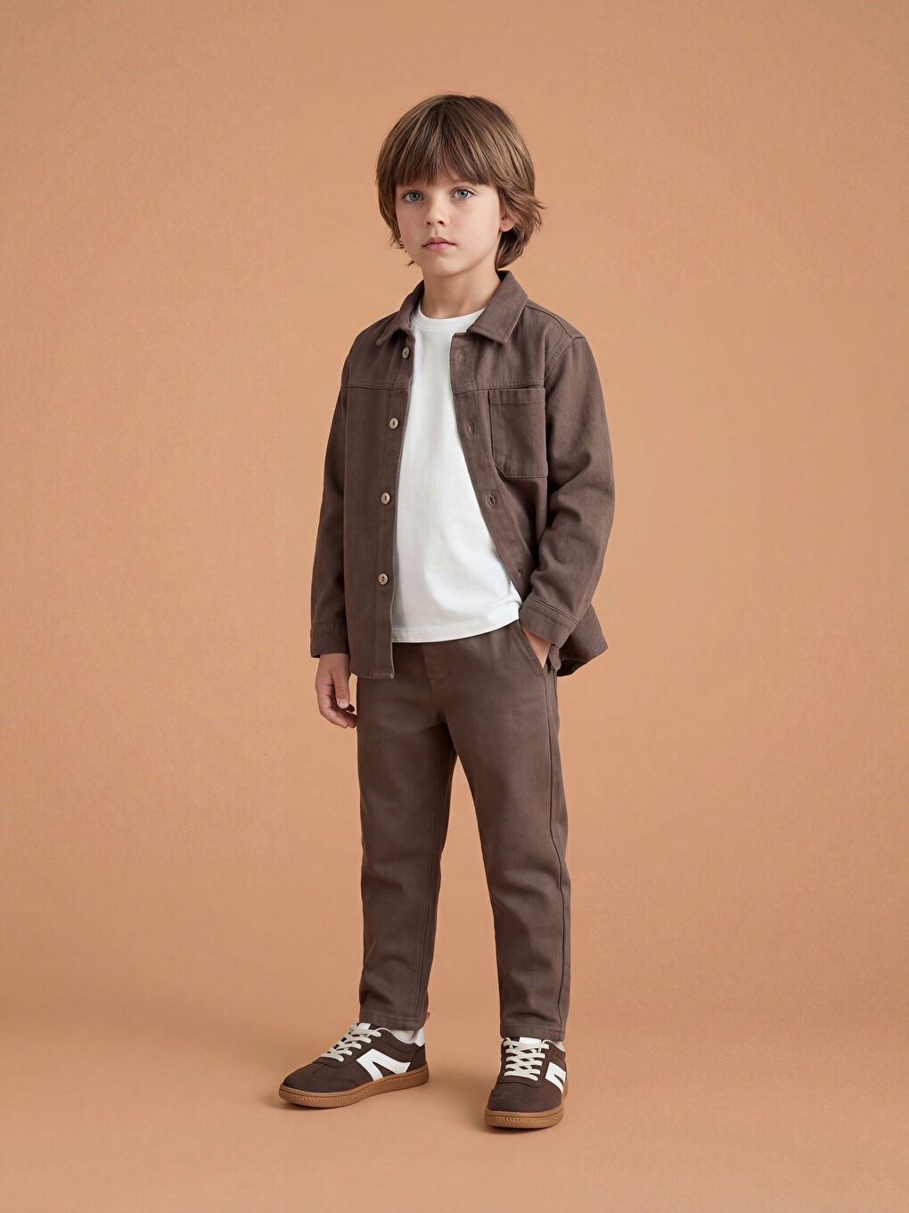 Kahverengi Erkek Çocuk Takım 3'lü