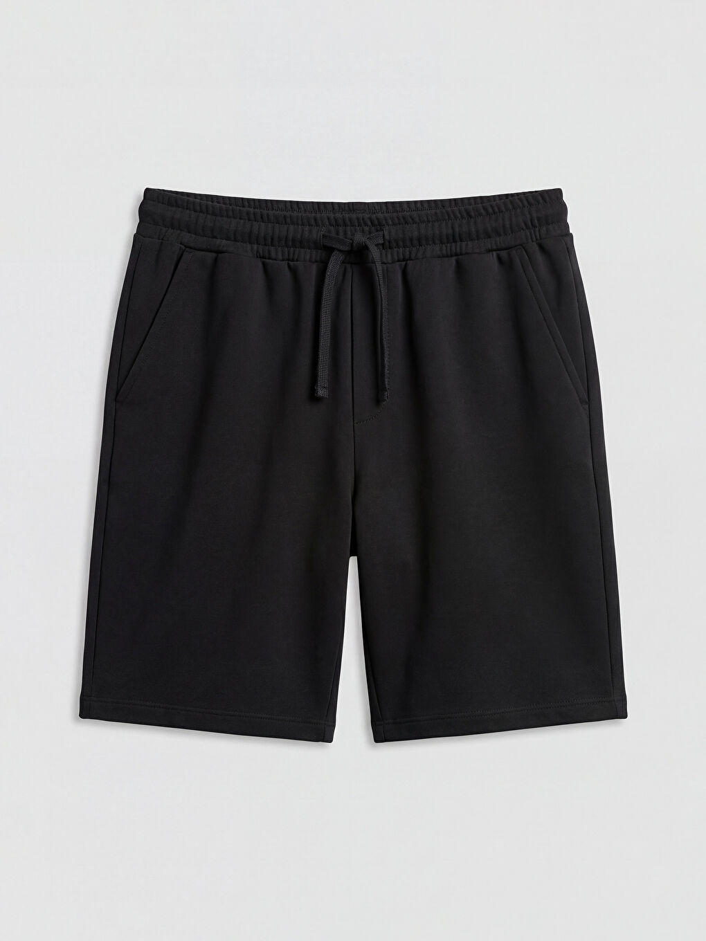 Siyah Beli Lastikli Erkek Çocuk Şort 2'li-1