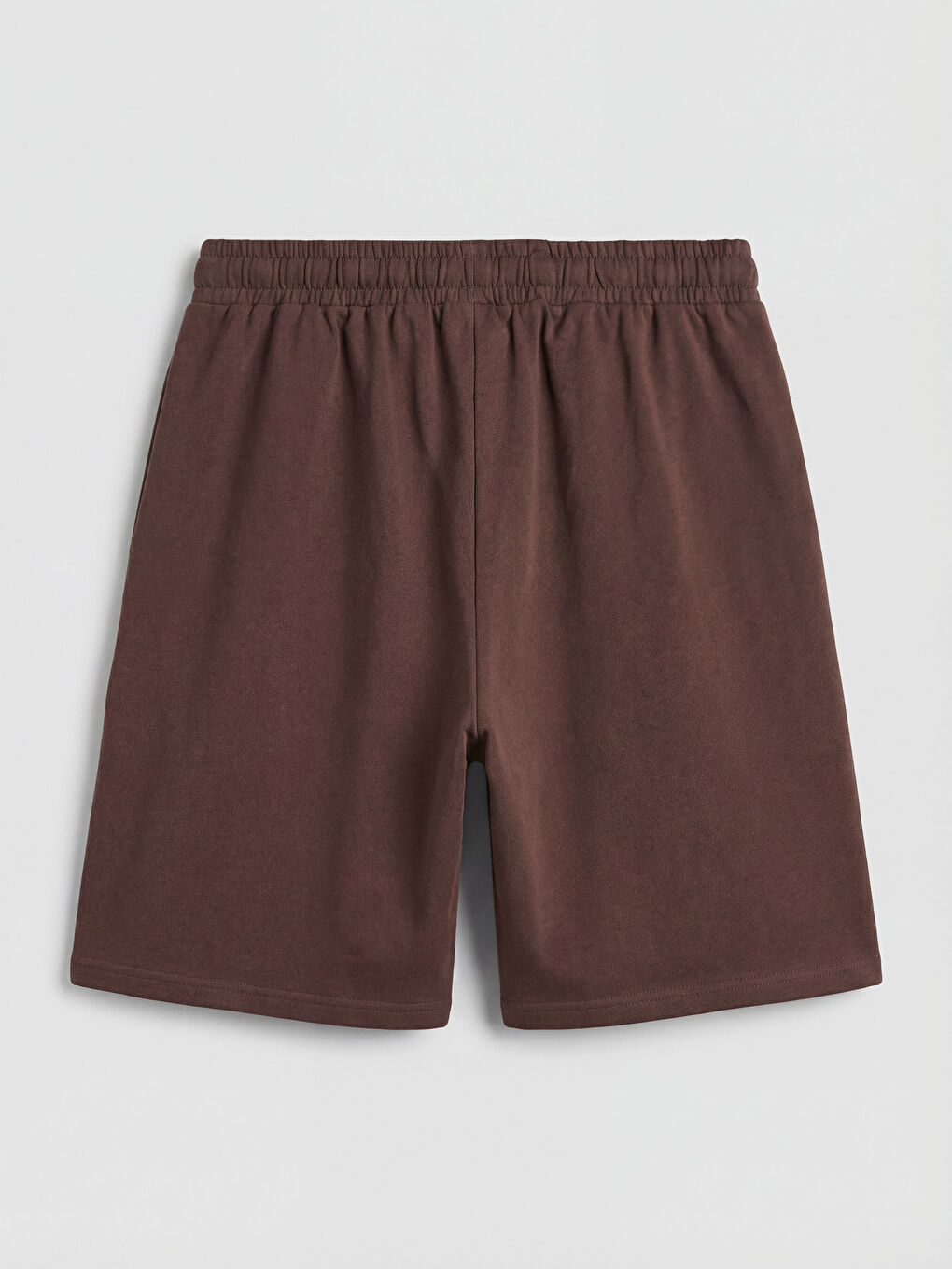 Kahverengi Beli Lastikli Erkek Çocuk Şort 2'li-2