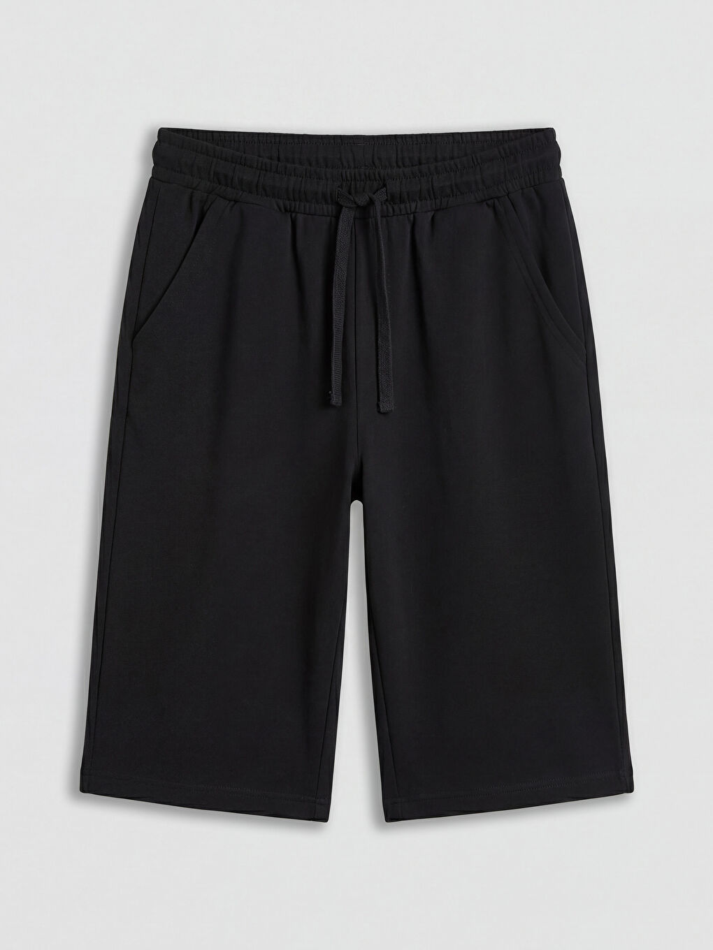 Siyah Beli Lastikli Basic Erkek Çocuk Şort