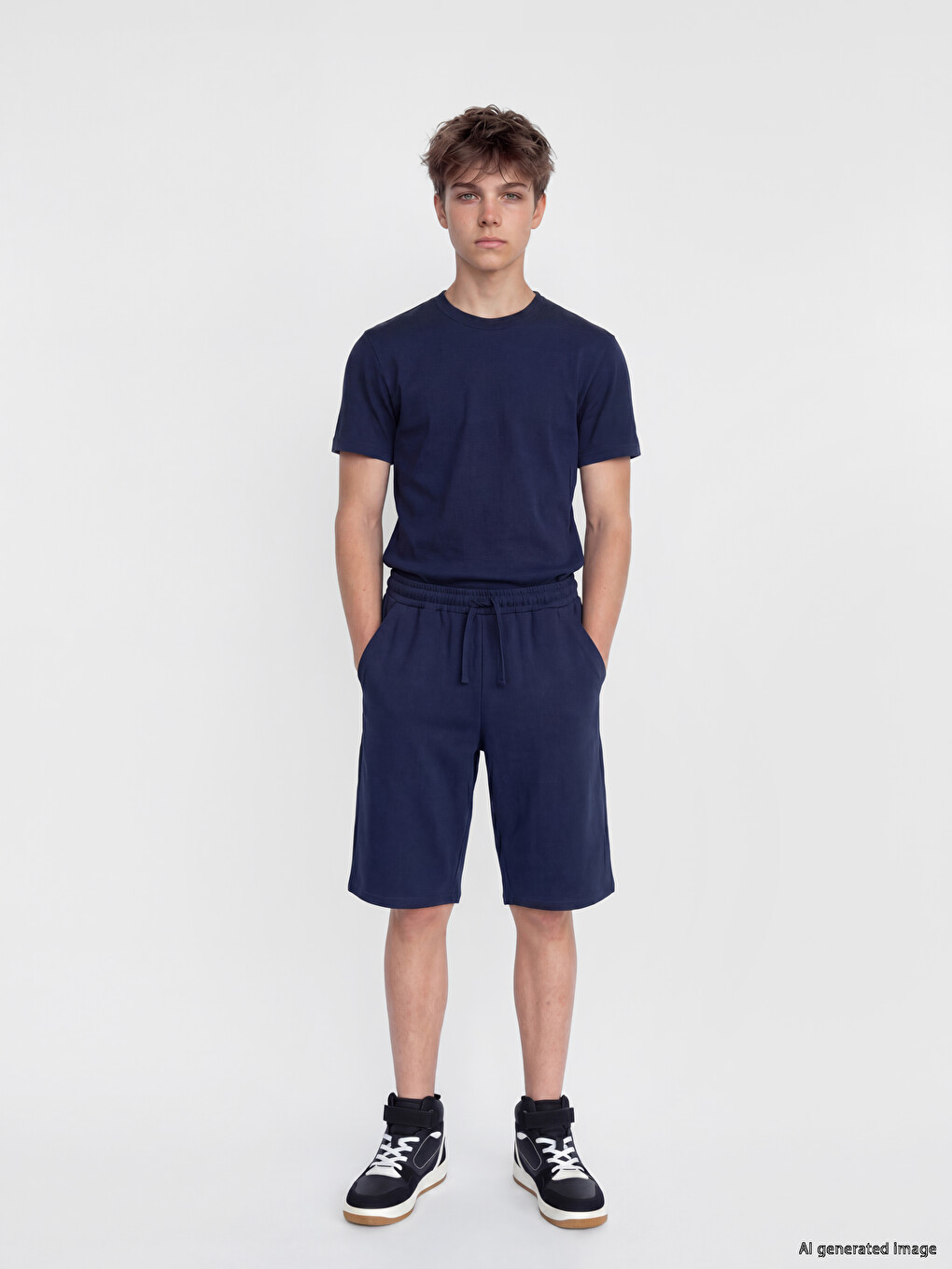Elastic Waist Basic Boys' Shorts