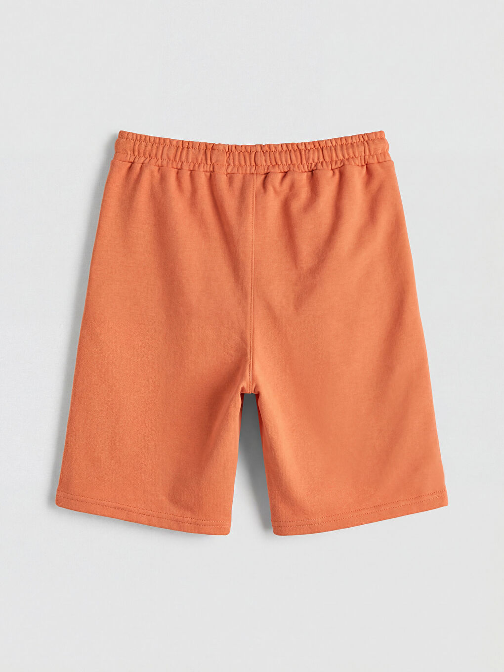 Turuncu Beli Lastikli Basic Erkek Çocuk Şort-1