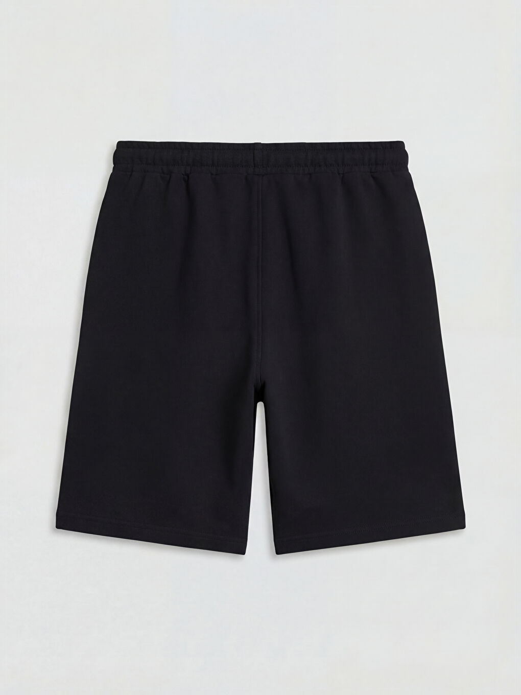 Siyah Beli Lastikli Basic Erkek Çocuk Şort-1