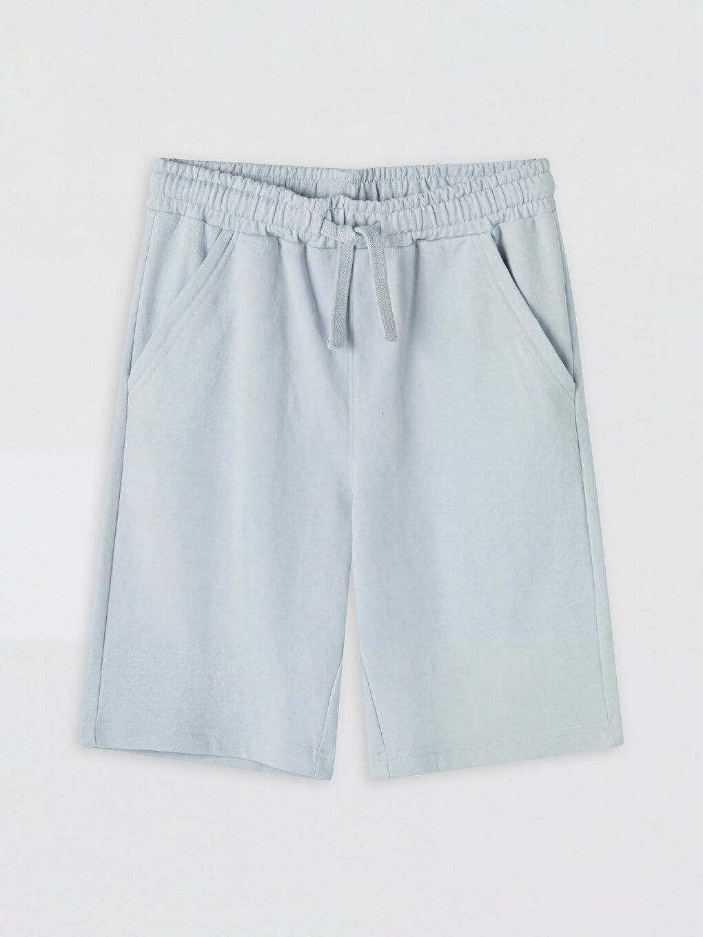 Gri Beli Lastikli Basic Erkek Çocuk Şort