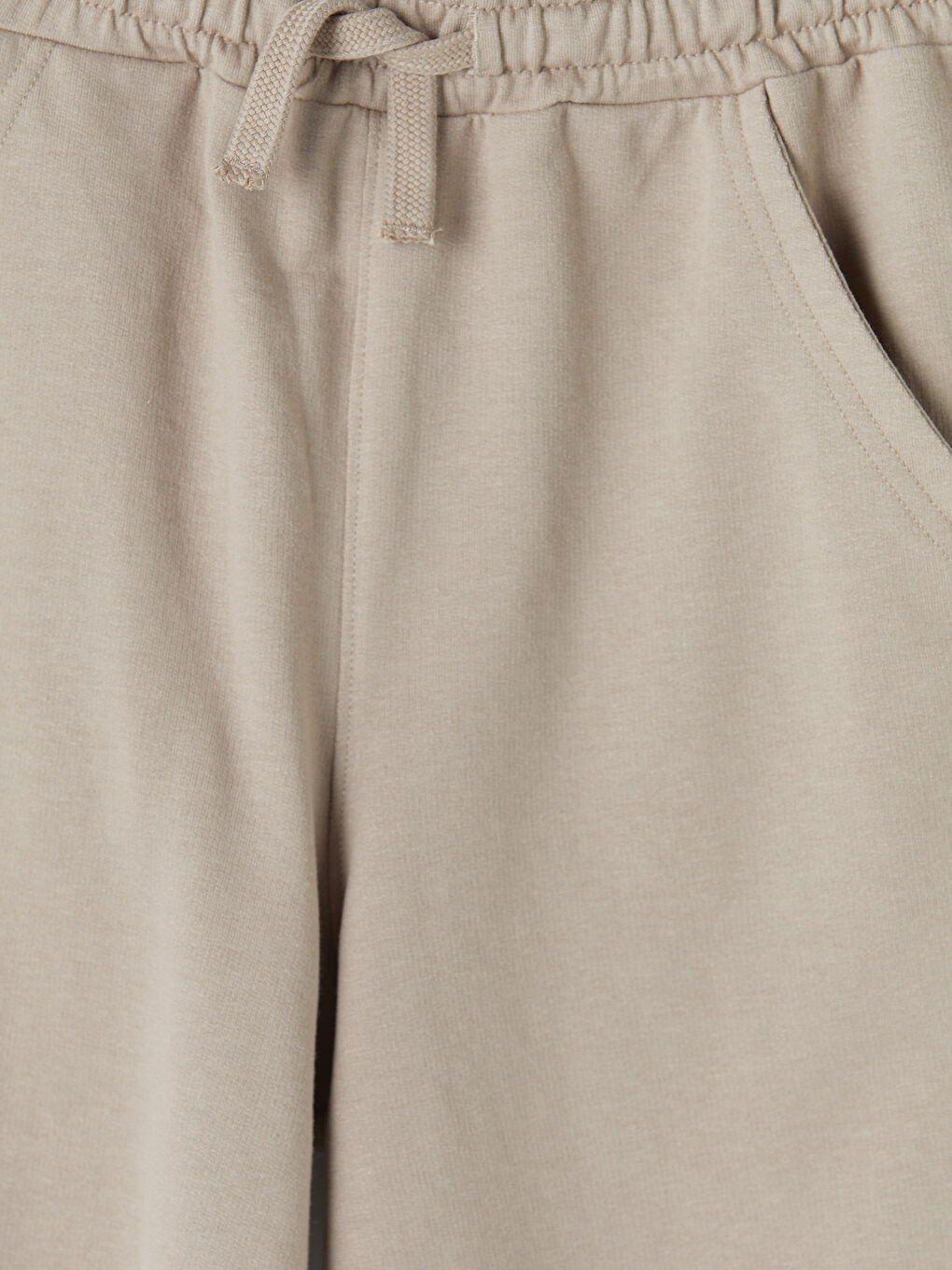 Kahverengi Beli Lastikli Basic Erkek Çocuk Şort-2