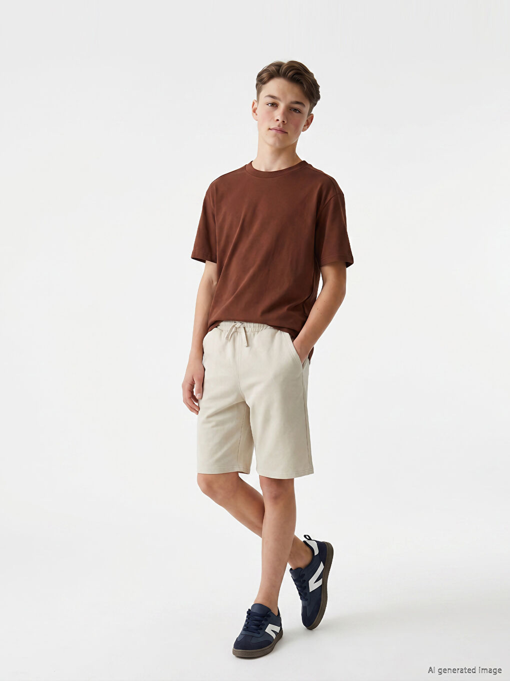 Elastic Waist Basic Boys' Shorts