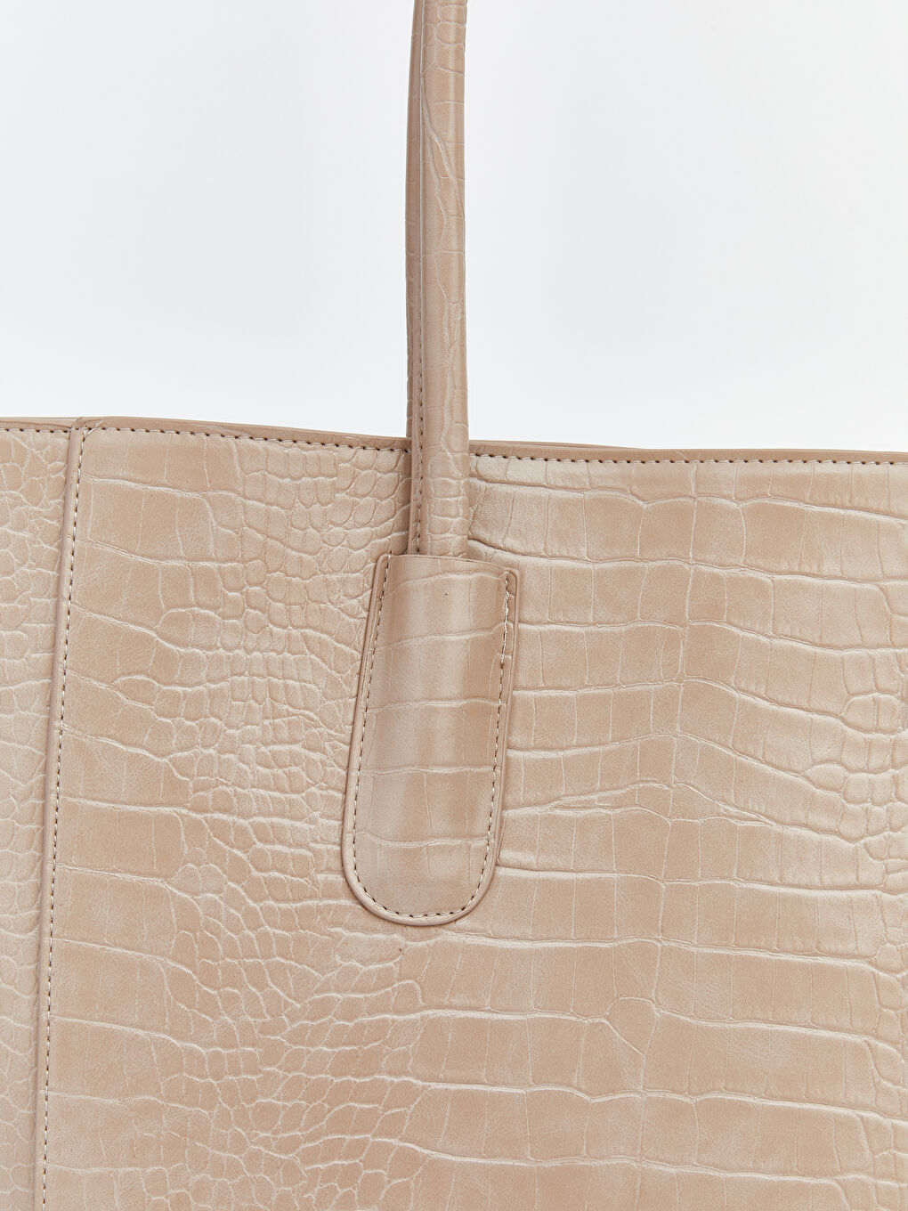 კროკო-ტექსტურიანი მხრის ჩანთა-2
