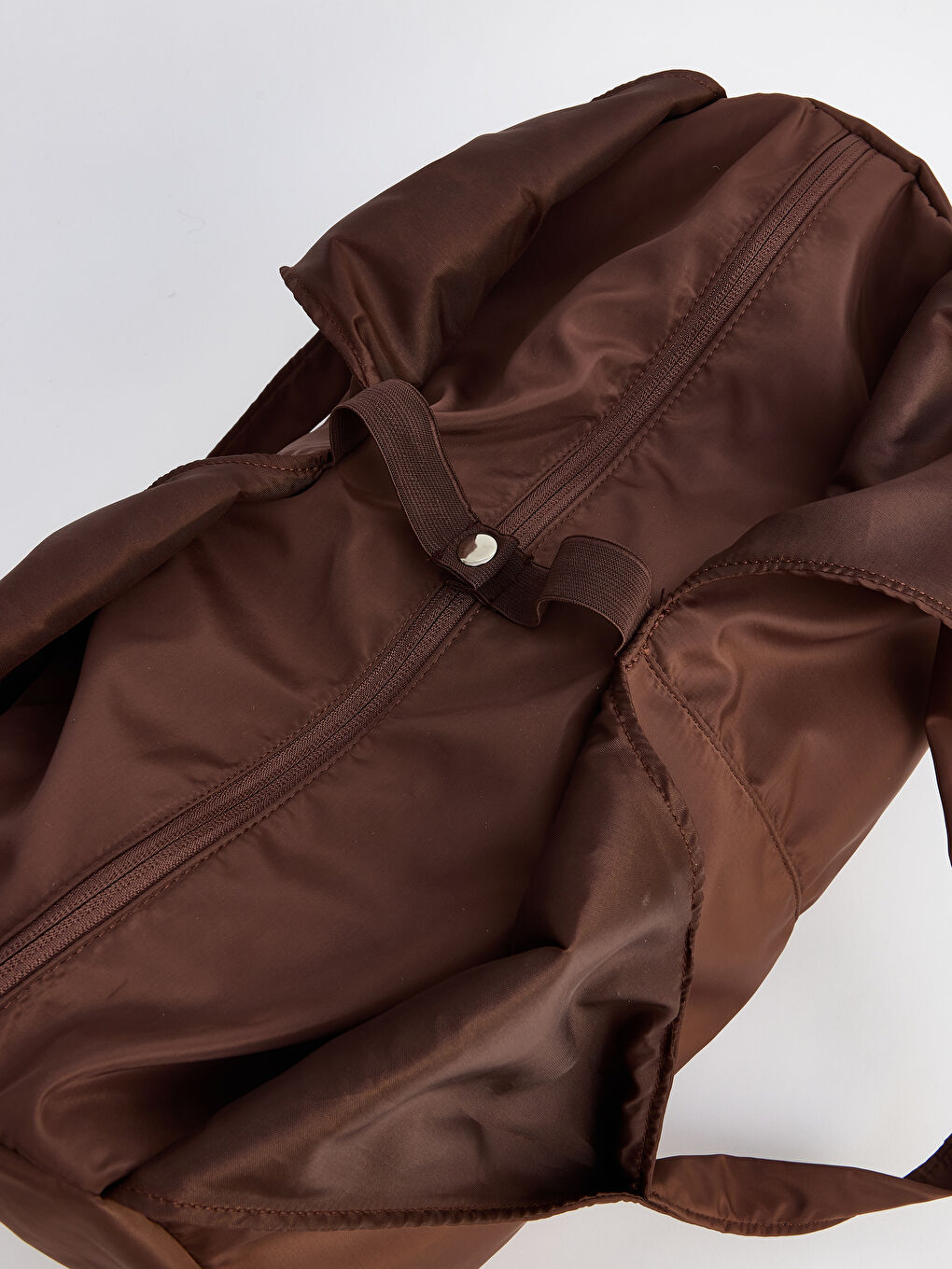 Kahverengi Fermuarlı Kadın Omuz Çantası-4