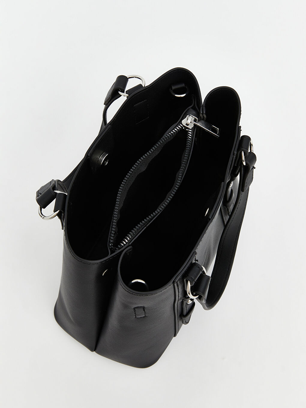 Leather-Look Shoulder Bag-3