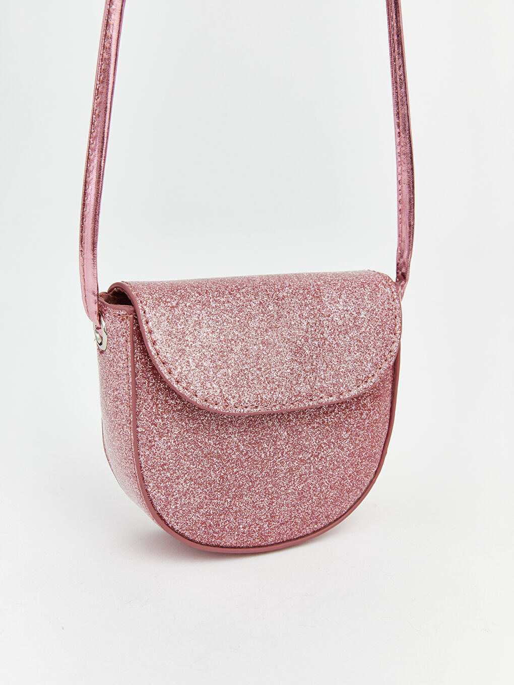 Pembe Simli Kız Çocuk Omuz Çantası-1